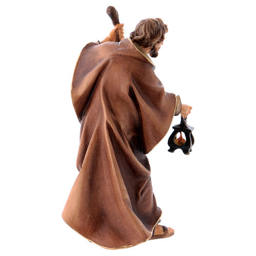 Saint Joseph, 10 cm Original Nativity model, in painted Valgardena wood 3