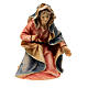 Estatua Virgen belén Original madera pintada Val Gardena 10 cm de altura media s1