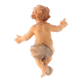 Statuetta Gesù Bambino presepe Original legno dipinto Valgardena 10 cm