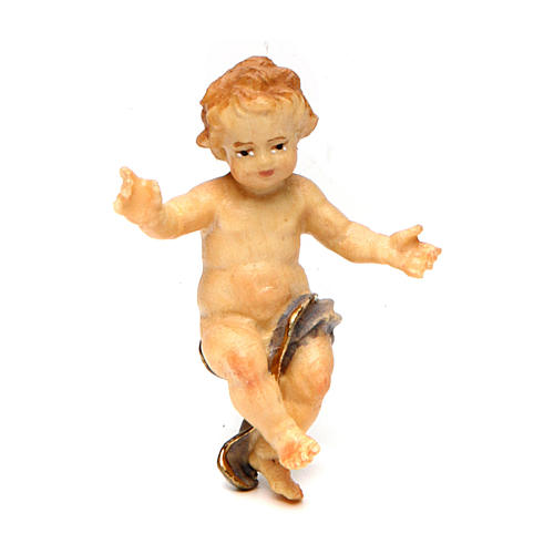 Child Jesus, 12 cm Original Nativity model, in painted Valgardena wood 1