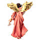 Red Angel Figurine, 12 cm Original Nativity model, in painted Valgardena wood s4