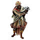 Figurka Król ciemnoskóry szopka Original drewno malowane Valgardena 10 cm s1