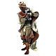 Moor King Statue, 10 cm Original nativity model, in painted Valgardena wood s2