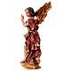 Announcer Angel Figurine, 12 cm Original Nativity model, in painted Valgardena wood s2