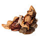Lying farmer with lamb Original Nativity Scene in painted wood from Valgardena 10 cm s3