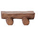 Banc fait main crèche Original bois peint Val Gardena 10 cm s1