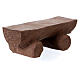 Banc fait main crèche Original bois peint Val Gardena 10 cm s5