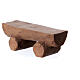 Panchina fatta a mano presepe Original legno dipinto Valgardena 10 cm s3