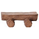 Handmade bench for Original Nativity scene in painted wood, Valgardena 12 cm s1