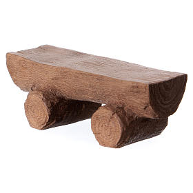 Panchina fatta a mano presepe Original legno dipinto Valgardena 12 cm