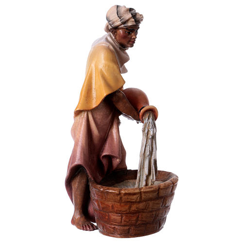 Camel Rider with Water Vase, 12 cm Original Nativity model, in painted Valgardena wood 3