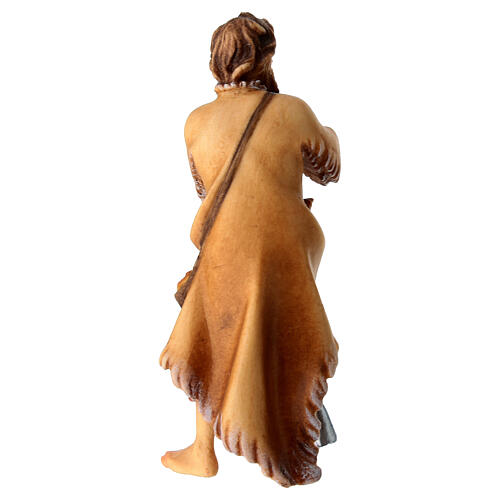 Hirte mit Haue 10cm Grödnertal Holz Mod. Original 4