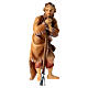 Pecoraio con zappa presepe Original legno dipinto Valgardena 10 cm s1