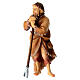 Herdsman with Hoe, 10 cm Original Nativity model, in painted Valgardena wood s2