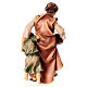 Peasant Woman with Child, 10 cm Original Nativity model, in painted Valgardena wood s4