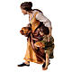 Kobieta ze wsi z chłopcem szopka Original drewno malowane Val Gardena 12 cm s2