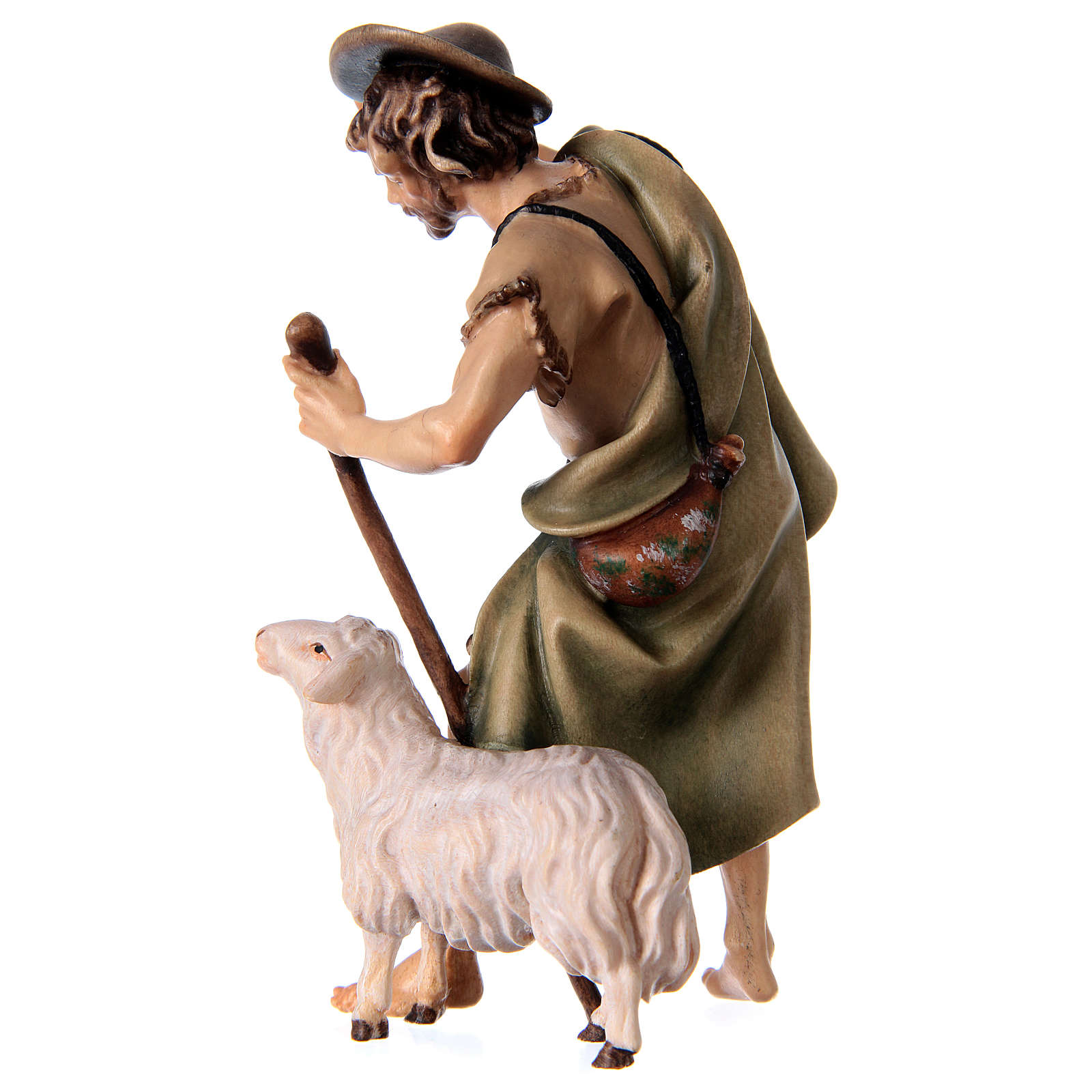 Shepherd with Walking Stick and Sheep, 12 cm Original | online sales on ...