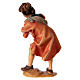 Enfant avec poules crèche Original bois peint Val Gardena 10 cm s3