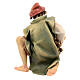 Pastore inginocchiato con legna presepe Original legno dipinto Valgardena 12 cm s5