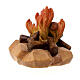 Fire statue, 10 cm Original Nativity model, in painted Valgardena wood s2