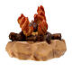 Fire statue, 10 cm Original Nativity model, in painted Valgardena wood s4