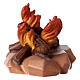 Fuoco del presepe Original legno dipinto Valgardena 12 cm s3