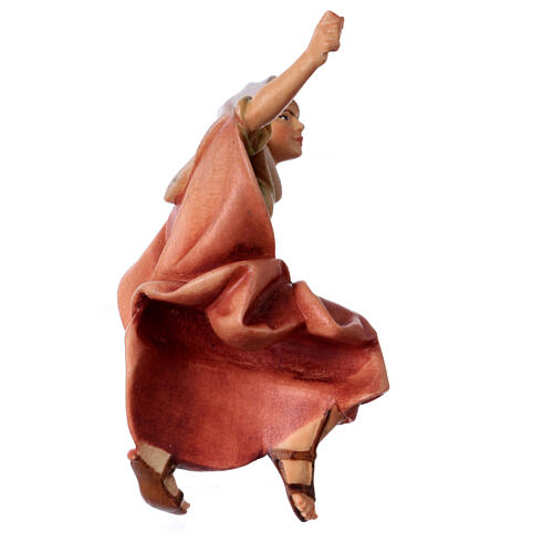 Bäuerin am Brunnen, Holz coloriert, für 10 cm Original-Krippe, Grödner Kunsthandwerk 5