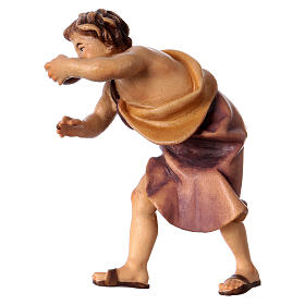 Bambino al pozzo del presepe Original legno dipinto Valgardena 12 cm