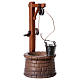 Poço com balde de madeira para presépio Original madeira pintada Val Gardena com figuras altura média 12 cm s2