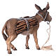Donkey carrying logs for Original Nativity scene in painted wood, Valgardena 12 cm s3