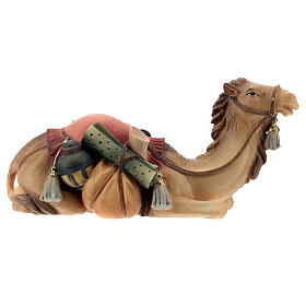 Lying camel Original Nativity Scene in painted wood from Valgardena 10 cm