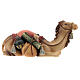 Lying camel Original Nativity Scene in painted wood from Valgardena 10 cm s1