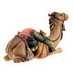 Camello tumbado madera belén Original madera pintada Val Gardena 10 cm s5