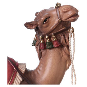 Cammello in piedi legno presepe Original legno dipinto Valgardena 12 cm