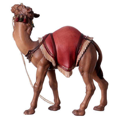 Camelo de pé para presépio Original madeira pintada Val Gardena com figuras altura média 12 cm 3