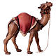 Camelo de pé para presépio Original madeira pintada Val Gardena com figuras altura média 12 cm s1