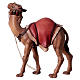 Camelo de pé para presépio Original madeira pintada Val Gardena com figuras altura média 12 cm s3