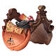 Saddle for standing camel, 12 cm nativity Original, in painted Valgardena wood s3