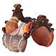 Saddle for standing camel, 12 cm nativity Original, in painted Valgardena wood s4