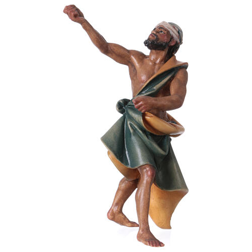 Kameltreiber stehend, Holz coloriert, für 10 cm Original-Krippe, Grödner Kunsthandwerk 1