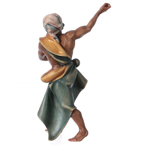 Cammelliere in piedi legno presepe Original legno dipinto Valgardena 10 cm 8