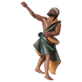 Nativity scene from Val Gardena: Standing cameleer for Original Nativity scene in painted wood, Valgardena 12 cm