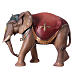 Elefante de pie madera belén Original madera pintada Val Gardena 10 cm s2