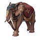 Elefante de pie madera belén Original madera pintada Val Gardena 10 cm s3