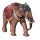 Elefante de pie madera belén Original madera pintada Val Gardena 10 cm s5