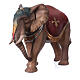 Elefante de pé madeira pintada para presépio Original 10 cm Val Gardena s4