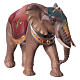 Elefante de pie madera belén Original madera pintada Val Gardena 12 cm s3