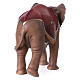 Elefante in piedi legno presepe Original legno dipinto Valgardena 12 cm s5
