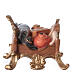 Saddle with jewels for elephant, painted wood, Val Gardena Original Nativity Scene of 10 cm s2