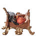 Jewelry saddle for standing elephant in wood Original Valgardena wood nativity scene 10 cm s2